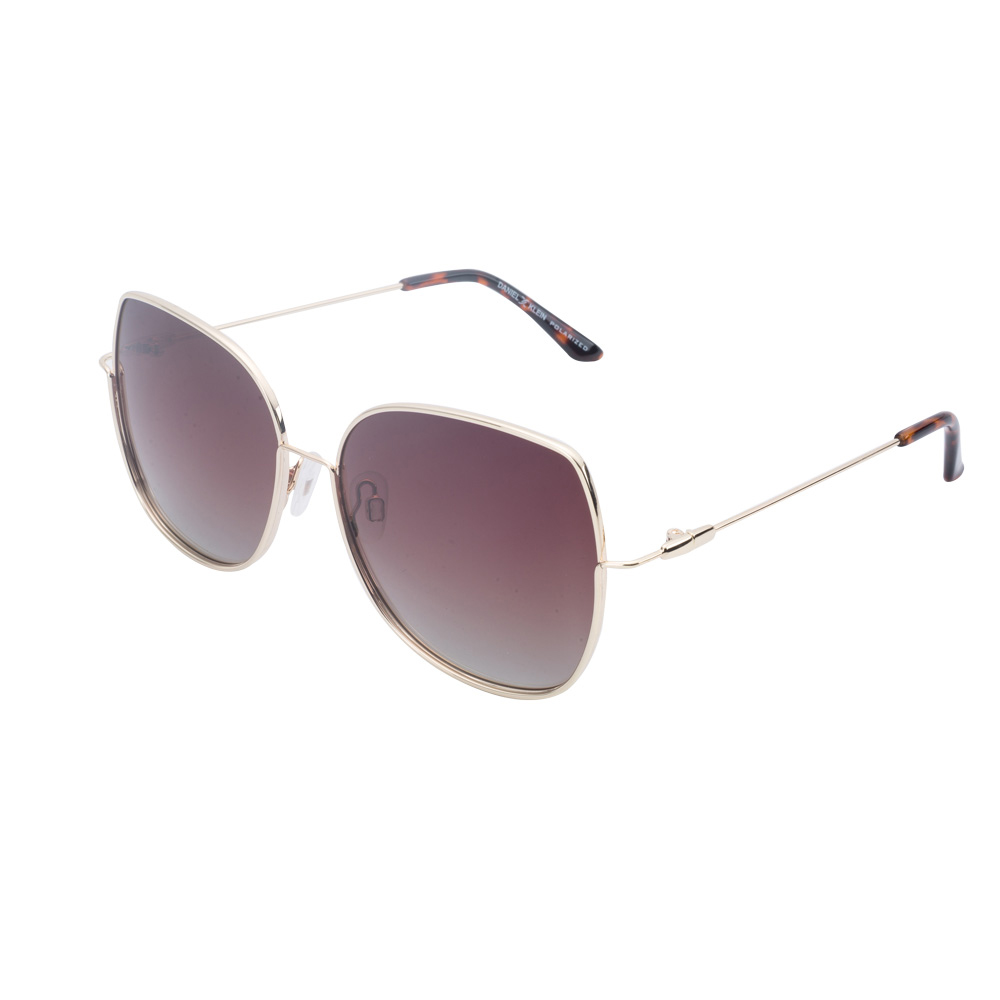 Ochelari de soare maro, pentru dama, Daniel Klein Trendy, DK4296-2