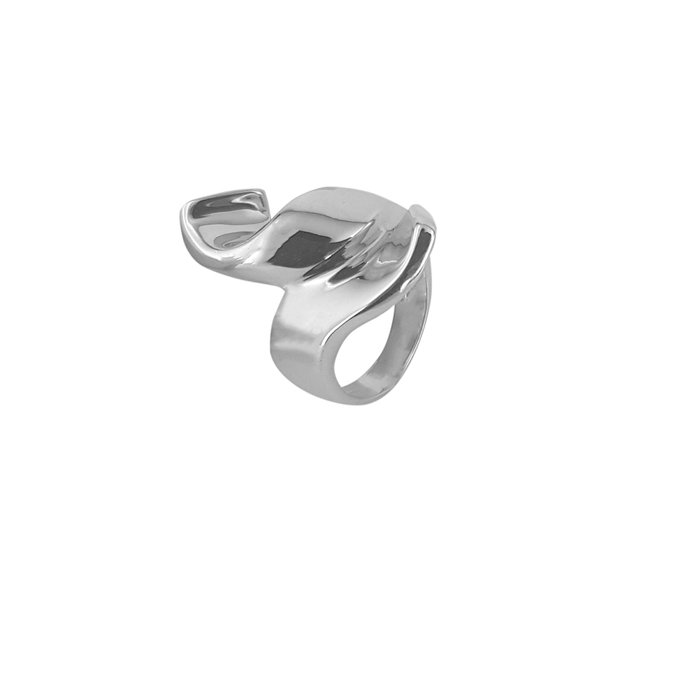 Inel din argint cu design modern, marime 55