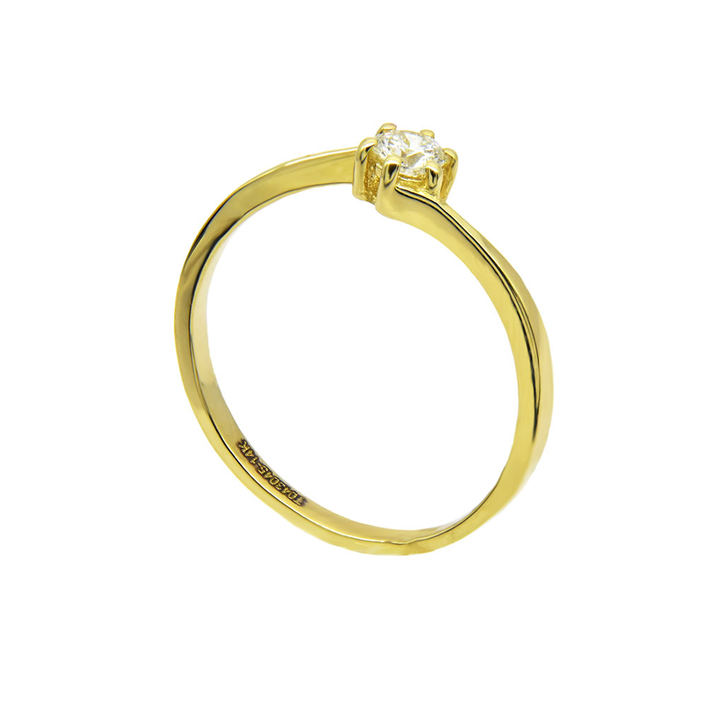Inel de logodna din aur 585 Thia Diamond solitaire cu diamant de 0.18c