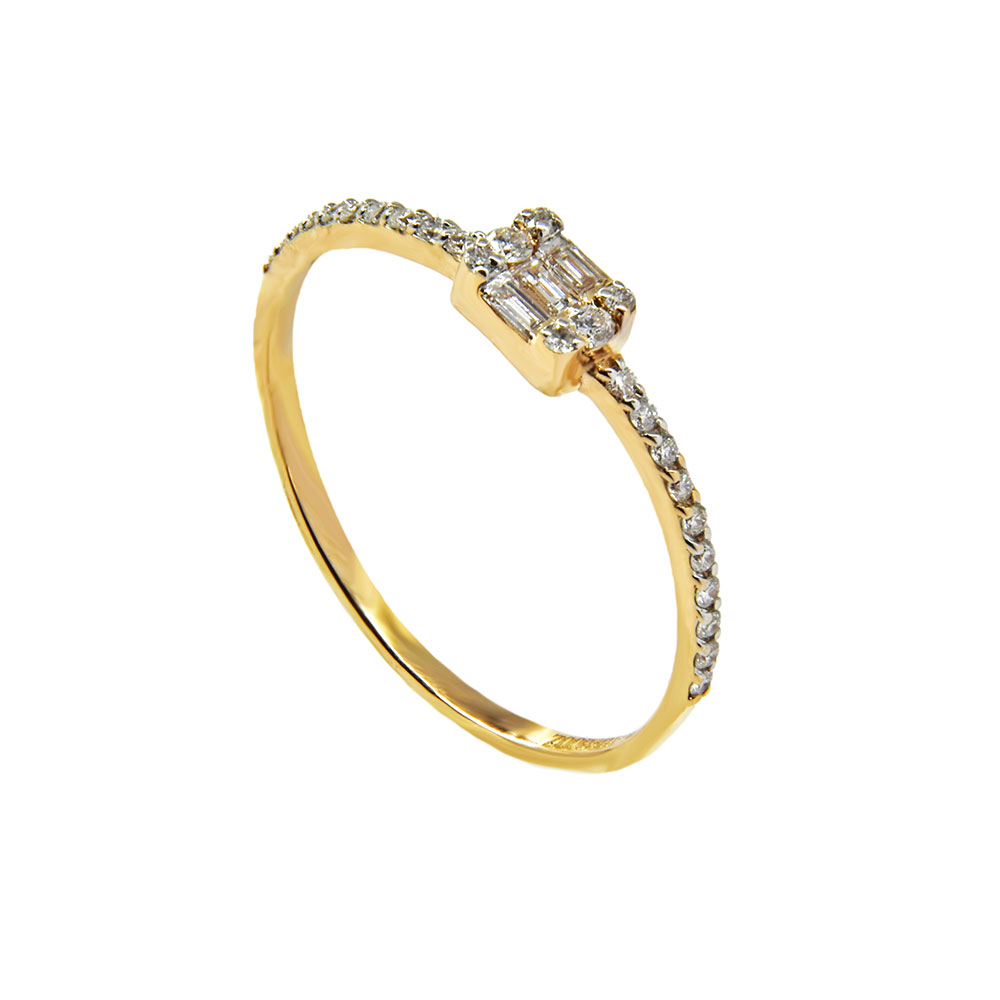 Inel de logodna din aur 750 Thia Diamond cu diamante de 0.04c si 0.12c