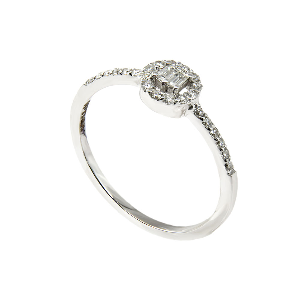 Inel de logodna din aur 750 Thia Diamond cu diamante de 0.05c si 0.16c