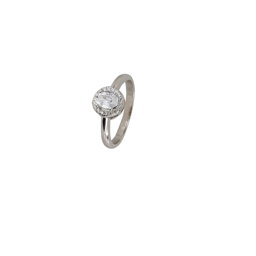Inel argint 925 Thia stil logodna cu zirconii albe marime 54
