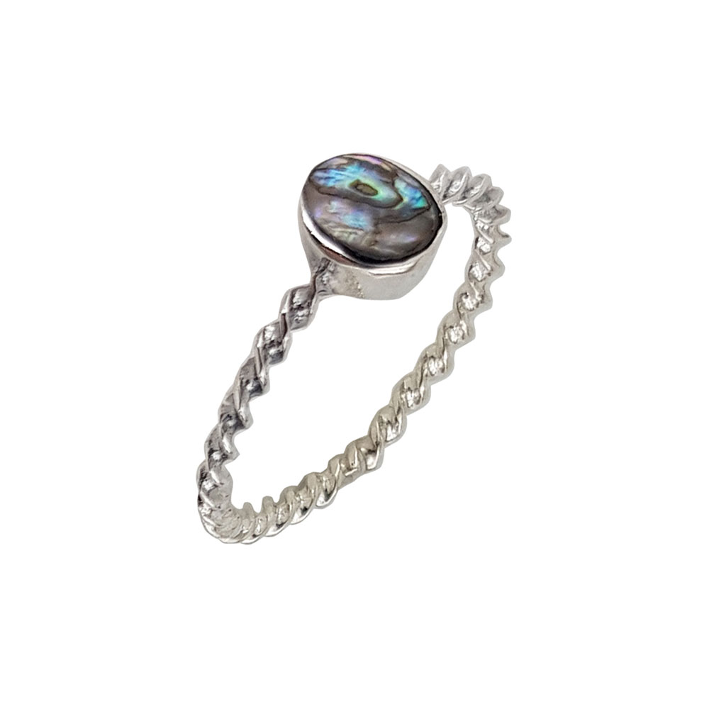 Inel argint 925 Thia silver Abalone, marime 51