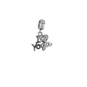 Talisman argint I love yoga