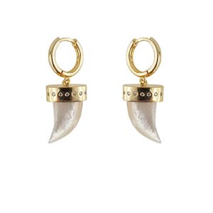 Cercei argint cu sidef Ivory Horn