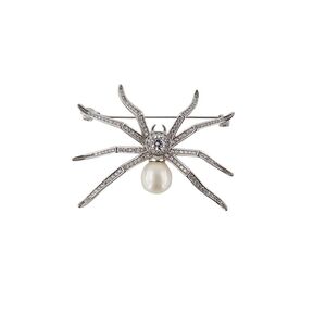 Brosa argint paianjen perla Shiny