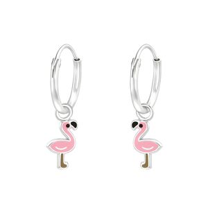 Cercei argint copii flamingo