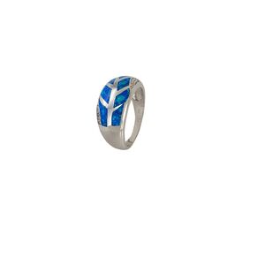 Inel argint opal Blue marimea 57