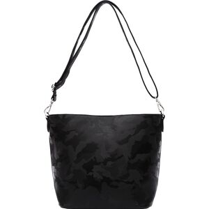 Poseta neagra din piele ecologica Diana