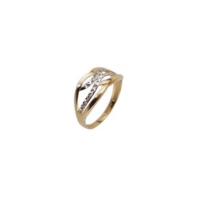 Inel aur bicolor 14K marime 61