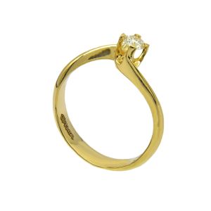 Inel de logodna din aur 585 Thia Diamond cu diamant solitaire de 0.19 ct.