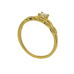 Inel de logodna din aur 585 Thia Diamond infinit si diamant 0.15c