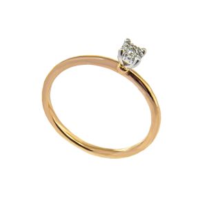 Inel de logodna din aur 750 Thia Diamond cu diamante de 0.01c si 0.04c