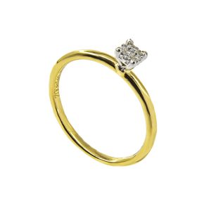 Inel de logodna din aur 750 Thia Diamond cu diamante de 0.05c si 0.01c