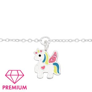 Bratara copii argint Hasbro unicorn multicolor