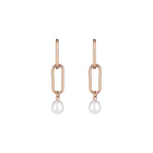 Cercei auriu rose, Freelook, pentru dama, din otel inoxidabil, FRJ.3.5010-4
