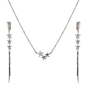 Set cercei si lant argint Estrella