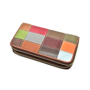 Portofel Angel Din Piele Naturala Multicolor