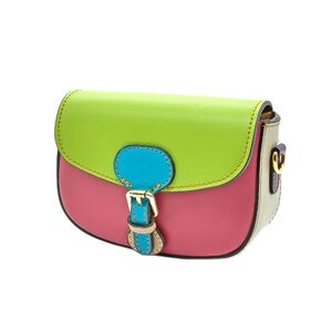 Poseta Crossbody Din Piele Naturala Multicolora