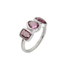 Inel argint crystal mov Thia marimea 53