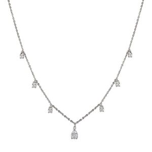 Lant argint elegant cu zirconii Thia
