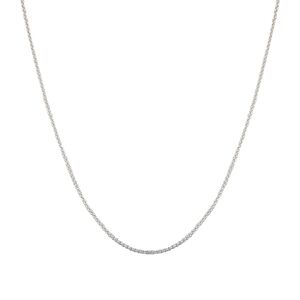 Lant argint simplu 45 cm Wave