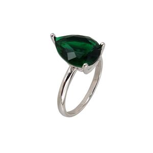 Inel argint lacrima verde Thia marimea 54