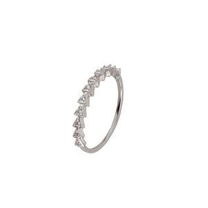 Inel argint delicat zirconii Thia marimea 55