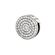 Talisman clips argint 925 rotund cu zirconii albe pentru bratara charm plata