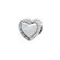 Talisman inima din Argint 925 cu zirconiu alb