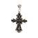 Pandantiv argint black cross