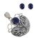 Set argint cu safire