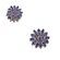 Talisman argint purple flower