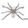 Brosa argint shiny spider cu perla si zirconii albe
