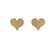 Cercei aur 14K forma inima