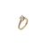 Inel aur 14K tip logodna cu zirconiu alb, marime 54