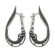 Set argint model lacrima cu marcasite