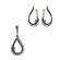 Set argint model lacrima cu marcasite