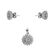 Set argint elegant cu zirconii Amiyah
