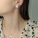Set argint rotund cu zirconii Leonor