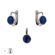 Set argint 925 Thia cu crystal bleumarin