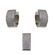 Set argint elegant cu zirconii albe Thia