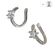 Cercei argint 925 Thia ear cuff cu stea si zirconii