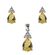 Set argint lacrima cu zirconiu Thia