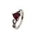 Inel argint inima rosie Infinity marimea 50