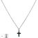 Lant argint cruciulita Green crystal